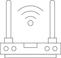 Router Line Icon Design vector