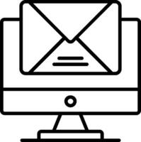 Mail Line Icon Design vector