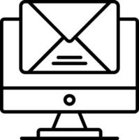 Mail Line Icon Design vector