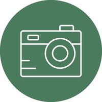 Camera Line Multi Circle Icon vector