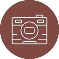 Photo Line Multi Circle Icon vector