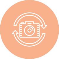 Switch Camera Line Multi Circle Icon vector