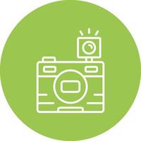 Photo Line Multi Circle Icon vector