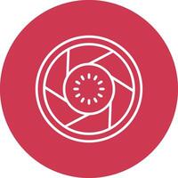 Lens Line Multi Circle Icon vector