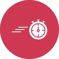 Timer Glyph Multi Circle Icon vector