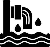 Sewer Glyph Icon Design vector
