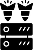 Ddos Glyph Icon Design vector