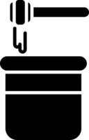 Honey Glyph Icon Design vector