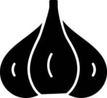 Garlic Glyph Icon Design vector