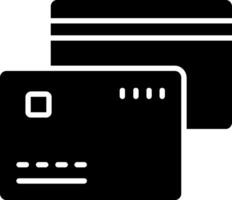 Debit Cards Glyph Icon Design vector