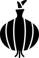 Onion Glyph Icon Design vector