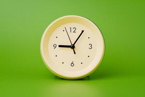 Clock, standing still, time photo in studio, photography concept of time and everyday work.