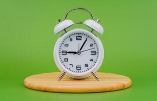 Time and a clock that stops, a photo of a clock in the studio, an important time concept in work and life.