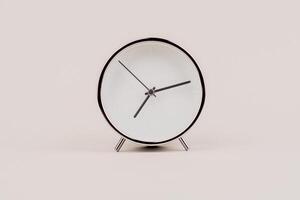 Time hand shows standing time. High quality studio photo of a clock. The concept of time and the rules of time in work