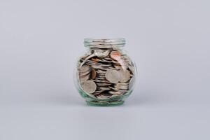 Saving money in a piggy bank creates financial discipline and sets up a financial system. Cash flow, financial growth and investing in the stock market photo