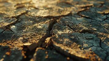 Desert dry and cracked ground. cracked ground photo