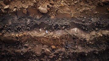 texture layers of earth Form of soil layers its colour and textures texture layers of earth photo