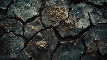 Soil cracked background.Land in dry season. photo