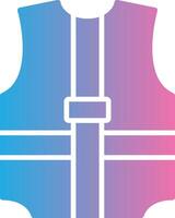 Safety Jacket Glyph Gradient Icon Design vector