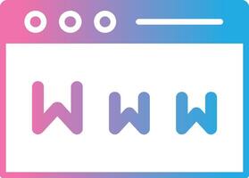 Www Glyph Gradient Icon Design vector