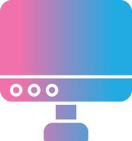 Graphic Design Glyph Gradient Icon Design vector