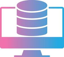 OnGlyph Gradient Multi Circle Database Glyph Gradient Icon Design vector