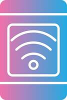 Mobile Connection Glyph Gradient Icon Design vector