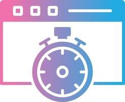 Fast Access Glyph Gradient Icon Design vector