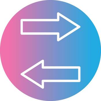 Database Transfer Glyph Gradient Icon Design vector