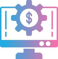 Money System Glyph Gradient Icon Design vector