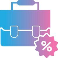 Business Discount Glyph Gradient Icon Design vector