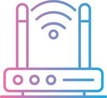 Wireless Modem Line Gradient Icon Design vector