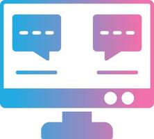 System Glyph Gradient Icon Design vector