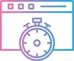 Fast Access Line Gradient Icon Design vector