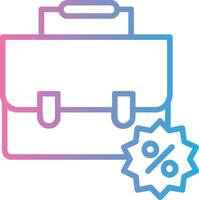 Business Discount Line Gradient Icon Design vector