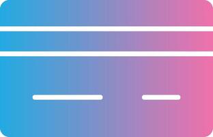 Credit Card Glyph Gradient Icon Design vector