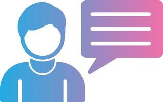 Business Consulting Glyph Gradient Icon Design vector
