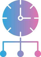 Time Optimization Glyph Gradient Icon Design vector
