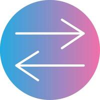 Swap Glyph Gradient Icon Design vector