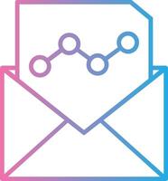 Email Marketing Line Gradient Icon Design vector