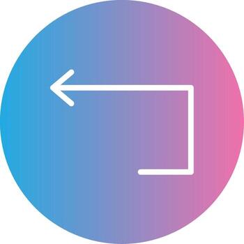 Loop Glyph Gradient Icon Design vector