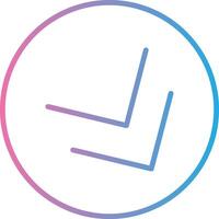 Chevron Line Gradient Icon Design vector