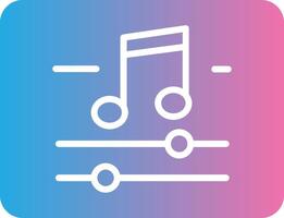 Music And Multimeda Glyph Gradient Icon Design vector