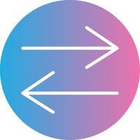 Swap Glyph Gradient Icon Design vector