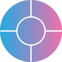 Color Wheel Glyph Gradient Icon Design vector