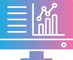 Dashboard Glyph Gradient Icon Design vector