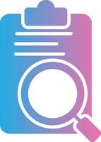 Review Glyph Gradient Icon Design vector