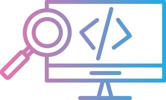 Web Development Line Gradient Icon Design vector