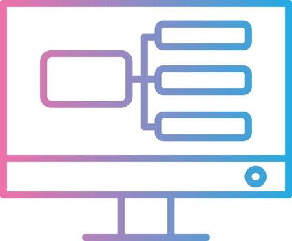 Ux Design Line Gradient Icon Design vector