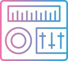 Sound Mixer Line Gradient Icon Design vector